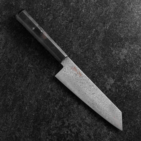 Bunka VG-10 Damascus Ocean Black Handle 165mm-[Musashi]-[Japanese-Kitchen-Knives]