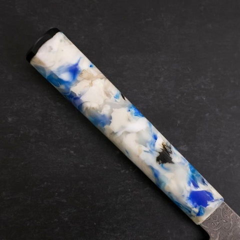 Bunka VG-10 Damascus Ocean Blue-White Mix Handle 165mm-[Musashi]-[Japanese-Kitchen-Knives]