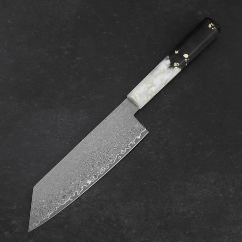 Bunka VG-10 Damascus Ocean White Black Gold Handle 165mm-[Musashi]-[Japanese-Kitchen-Knives]