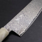 Bunka VG-10 Damascus Ocean White Blue Handle 180mm-[Musashi]-[Japanese-Kitchen-Knives]