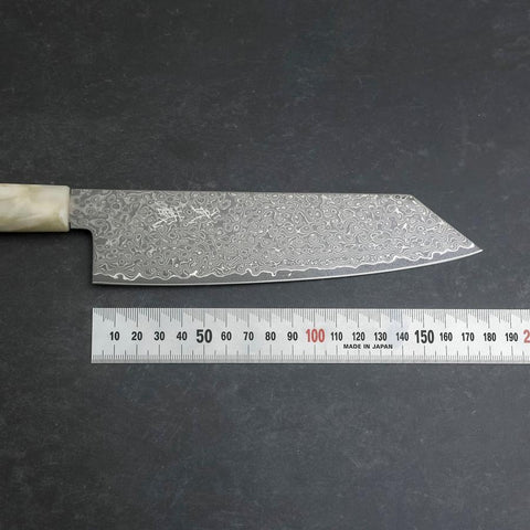 Bunka VG-10 Damascus Ocean White Blue Handle 180mm-[Musashi]-[Japanese-Kitchen-Knives]
