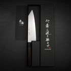 Bunka VG-10 Damascus Shitan Handle 180mm (7”)-[Musashi]-[Japanese-Kitchen-Knives]