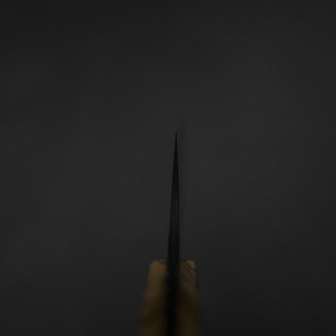 Bunka VG-10 Mirror Damascus Olive Handle 180mm - Black-[Musashi]-[Japanese-Kitchen-Knives]