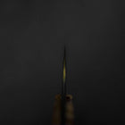 Bunka VG-10 Mirror Damascus Olive Handle 180mm - Rainbow-[Musashi]-[Japanese-Kitchen-Knives]