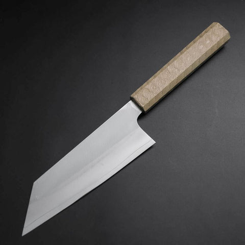 Bunka VG-10 Polished White Urushi Handle 165mm-[Musashi]-[Japanese-Kitchen-Knives]