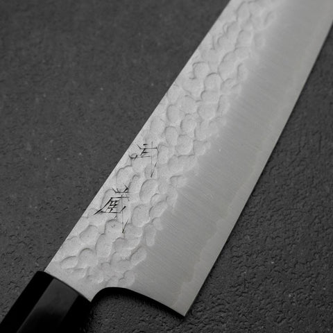 Bunka VG-10 Tsuchime Buffalo Ebony Handle 180mm-[Musashi]-[Japanese-Kitchen-Knives]