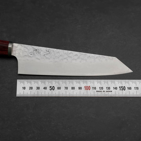 Bunka VG-10 Tsuchime Cherry Red Handle 165mm-[Musashi]-[Japanese-Kitchen-Knives]