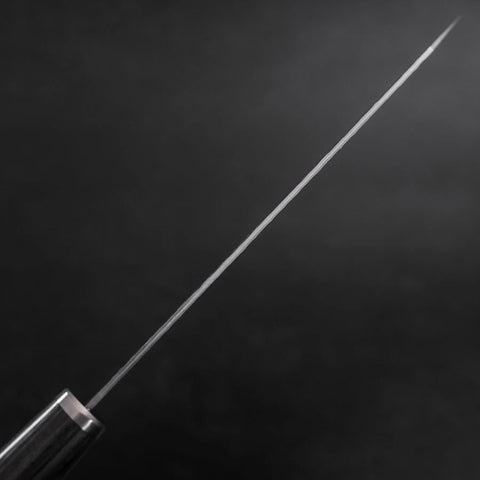 Bunka VG-10 Tsuchime Oval Charcoal Handle 180mm (7”)-[Musashi]-[Japanese-Kitchen-Knives]