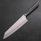 Bunka VG-10 Tsuchime Oval Charcoal Handle 180mm-[Musashi]-[Japanese-Kitchen-Knives]