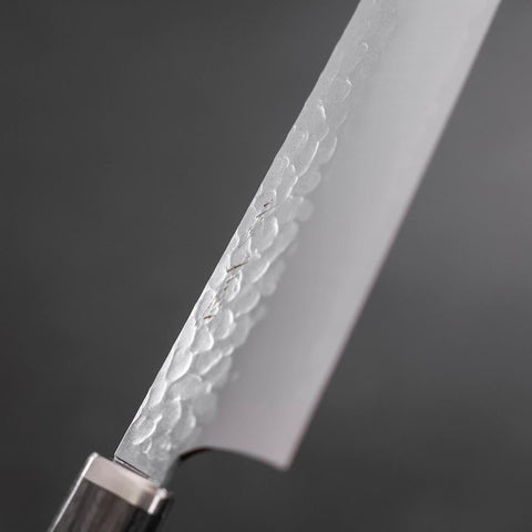 Bunka VG-10 Tsuchime Oval Charcoal Handle 180mm-[Musashi]-[Japanese-Kitchen-Knives]