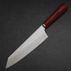 Bunka VG-10 Tsuchime Oval Red Handle 180mm-[Musashi]-[Japanese-Kitchen-Knives]