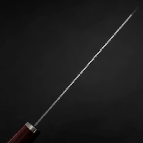 Bunka VG-10 Tsuchime Oval Red Handle 180mm-[Musashi]-[Japanese-Kitchen-Knives]