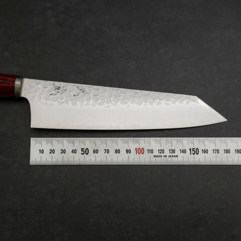 Bunka VG-10 Tsuchime Oval Red Handle 180mm-[Musashi]-[Japanese-Kitchen-Knives]