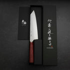 Bunka VG-10 Tsuchime Oval Red Handle 180mm-[Musashi]-[Japanese-Kitchen-Knives]