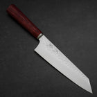 Bunka VG-10 Tsuchime Oval Red Handle 180mm-[Musashi]-[Japanese-Kitchen-Knives]