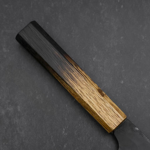 Bunka White Steel #2 Kurouchi Yaki Urushi Handle 190mm-[Musashi]-[Japanese-Kitchen-Knives]