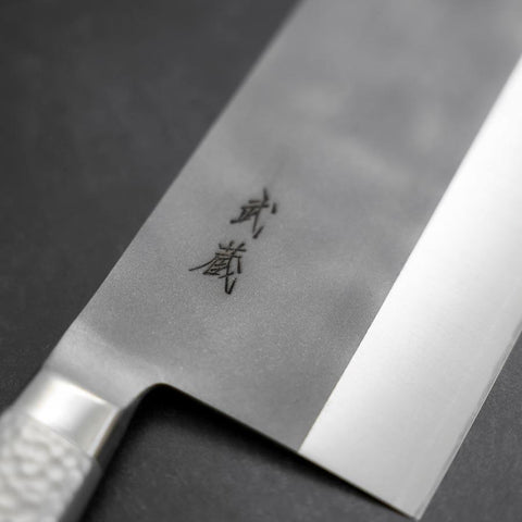 Chinese Cleaver AUS-8 Nashiji Western Stainless Handle 205mm-[Musashi]-[Japanese-Kitchen-Knives]