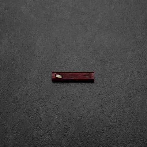 Chopstick Rest – Shell-Inlaid Sakura Red-[Musashi]-[Japanese-Kitchen-Knives]