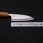 Deba AUS-8 Polished Oak Handle 120mm-[Musashi]-[Japanese-Kitchen-Knives]