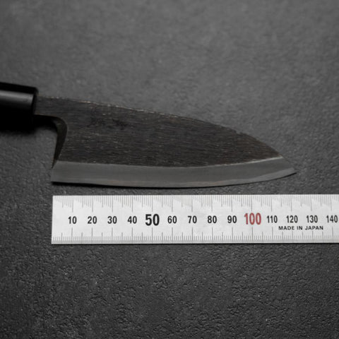 Deba Blue Steel #2 Kurouchi Magnolia Handle 120mm-[Musashi]-[Japanese-Kitchen-Knives]