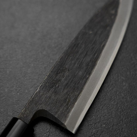 Deba Blue Steel #2 Kurouchi Magnolia Handle 150mm-[Musashi]-[Japanese-Kitchen-Knives]