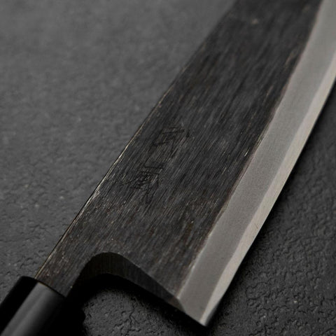 Deba Blue Steel #2 Kurouchi Magnolia Handle 180mm-[Musashi]-[Japanese-Kitchen-Knives]