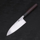 Deba Blue Steel #2 Damascus Shitan Handle 150mm-[Musashi]-[Japanese-Kitchen-Knives]