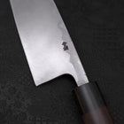 Deba Blue Steel #2 Damascus Shitan Handle 180mm-[Musashi]-[Japanese-Kitchen-Knives]