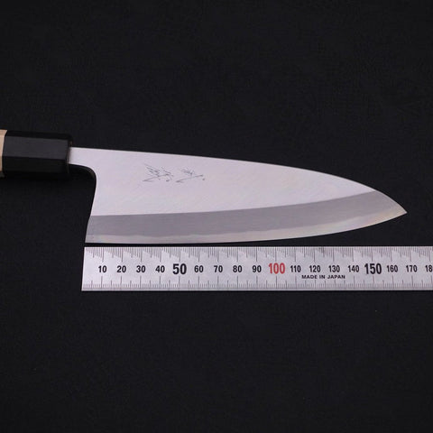 Deba Blue Steel #2 Kasumi Buffalo Magnolia Handle 180mm-[Musashi]-[Japanese-Kitchen-Knives]
