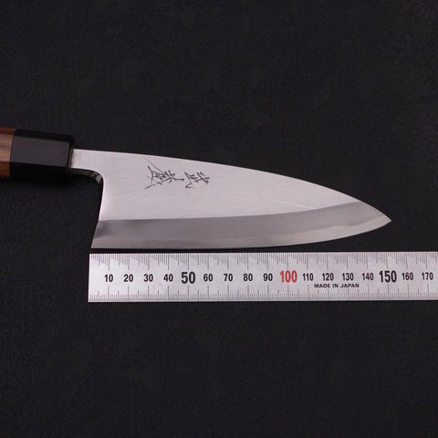 Deba Blue Steel #2 Kasumi Walnut Handle 150mm-[Musashi]-[Japanese-Kitchen-Knives]