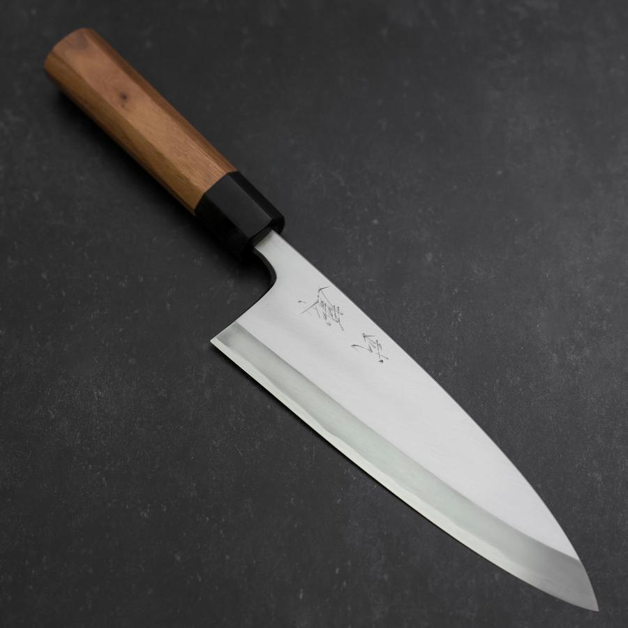 Deba Blue Steel #2 Kasumi Walnut Handle 210mm-[Musashi]-[Japanese-Kitchen-Knives]