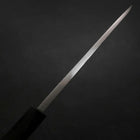 Deba Blue Steel #2 Suminagashi Buffalo Ebony Handle 165mm-[Musashi]-[Japanese-Kitchen-Knives]