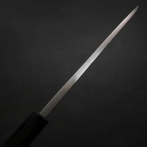 Deba Blue Steel #2 Suminagashi Buffalo Ebony Handle 165mm-[Musashi]-[Japanese-Kitchen-Knives]