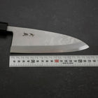 Deba Blue Steel #2 Suminagashi Buffalo Ebony Handle 165mm-[Musashi]-[Japanese-Kitchen-Knives]
