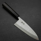 Deba Blue Steel #2 Suminagashi Buffalo Ebony Handle 165mm-[Musashi]-[Japanese-Kitchen-Knives]