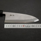 Deba Blue Steel #2 Suminagashi Buffalo Ebony Handle 180mm-[Musashi]-[Japanese-Kitchen-Knives]