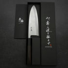 Deba Blue Steel #2 Suminagashi Buffalo Ebony Handle 180mm-[Musashi]-[Japanese-Kitchen-Knives]