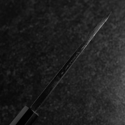 Deba Double Bevel Blue Steel #2 Kurouchi Shitan Handle 150mm (5.9”)-[Musashi]-[Japanese-Kitchen-Knives]