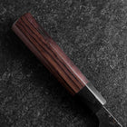 Deba Double Bevel Blue Steel #2 Kurouchi Shitan Handle 150mm-[Musashi]-[Japanese-Kitchen-Knives]