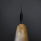 Deba Double Bevel White Steel #2 Kurouchi Oak Handle 105mm (4.1”)-[Musashi]-[Japanese-Kitchen-Knives]