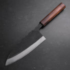 Deba Double Bevel White Steel #2 Kurouchi Sumi Urushi Handle 180mm-[Musashi]-[Japanese-Kitchen-Knives]