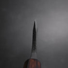 Deba Double Bevel White Steel #2 Kurouchi Sumi Urushi Handle 180mm-[Musashi]-[Japanese-Kitchen-Knives]