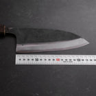 Deba Double Bevel White Steel #2 Kurouchi Sumi Urushi Handle 180mm-[Musashi]-[Japanese-Kitchen-Knives]