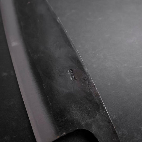 Deba Double Bevel White Steel #2 Kurouchi Oak Handle 180mm-[Musashi]-[Japanese-Kitchen-Knives]