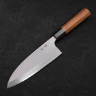Deba Left Hand AUS-10 Polished Buffalo Teak Handle 180mm (7”)-[Musashi]-[Japanese-Kitchen-Knives]