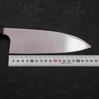 Deba Left Hand AUS-10 Polished Buffalo Teak Handle 180mm (7”)-[Musashi]-[Japanese-Kitchen-Knives]