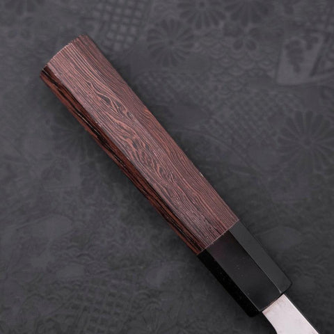 Deba Left Hand AUS-10 Polished Buffalo Wenge Handle 150mm-[Musashi]-[Japanese-Kitchen-Knives]