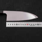 Deba Left Hand AUS-10 Polished Buffalo Wenge Handle 150mm-[Musashi]-[Japanese-Kitchen-Knives]