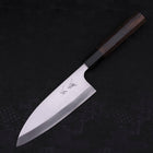 Deba Left Hand AUS-10 Polished Buffalo Wenge Handle 165mm (6.5”)-[Musashi]-[Japanese-Kitchen-Knives]