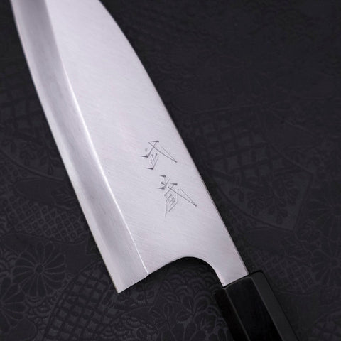 Deba Left Hand AUS-10 Polished Buffalo Wenge Handle 165mm-[Musashi]-[Japanese-Kitchen-Knives]